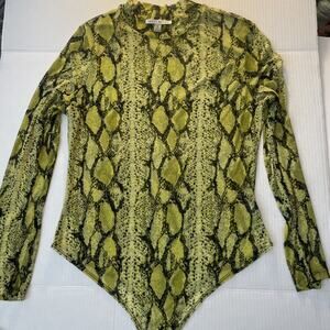 Haute Monde Reptile Sheer Bodysuit. 1X Eccentric. Fairy. Wilderness Forest